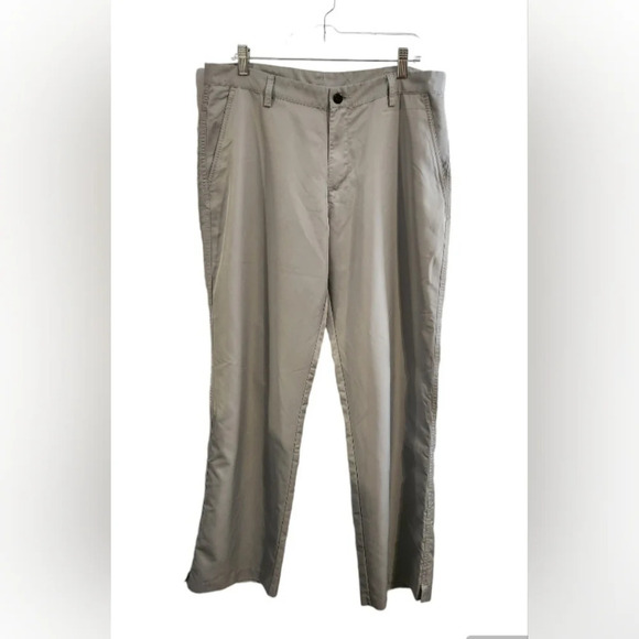 ADIDAS CLIMALITE grey golf pants activewear performance men size 34x32 - Picture 1 of 12